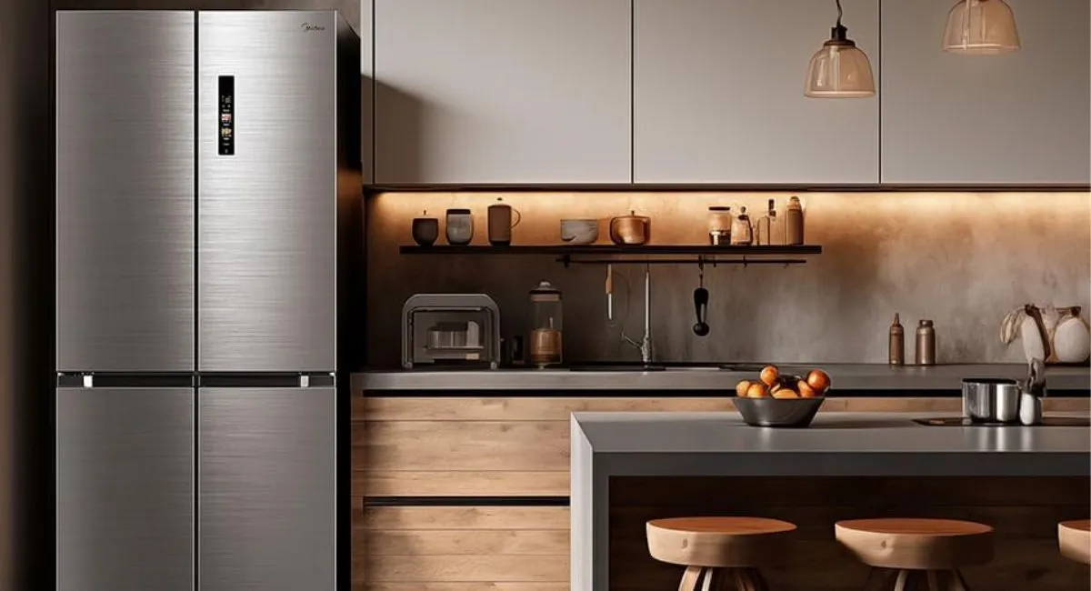 geladeira frost free 4 portas midea inox